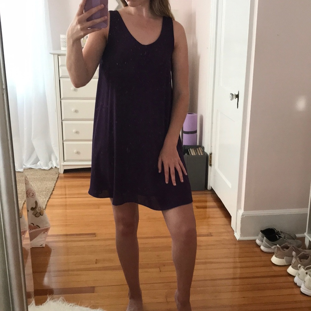 Deep purple dress